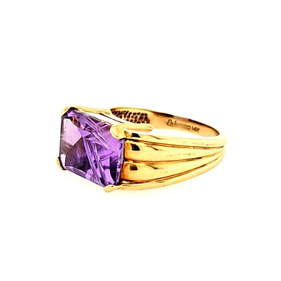 Pre Owned 14ct Amethyst Ring ZR159